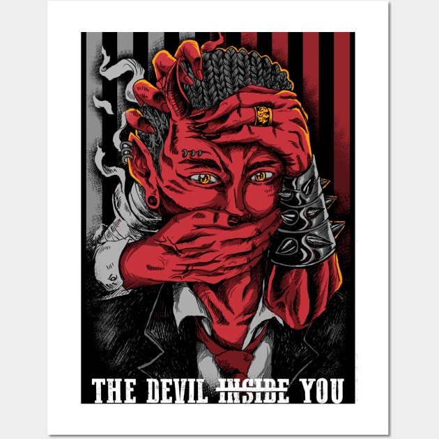 the devil rule Wall Art by spoilerinc